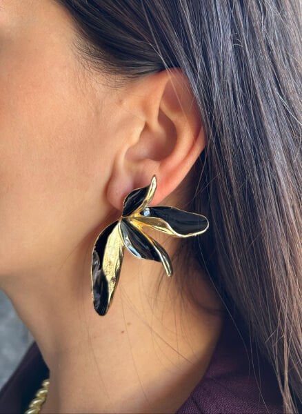 Büyük Yapraklar Küpe