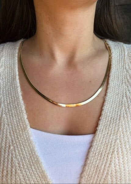 Altın Renk İnce İtalyan Zincir Kolye