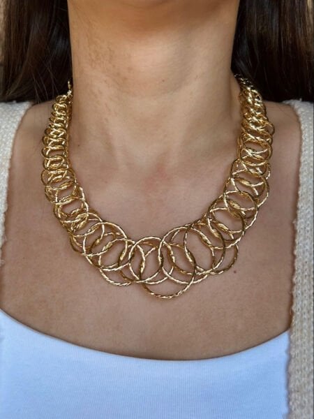 Gold Halka Zincir Kolye